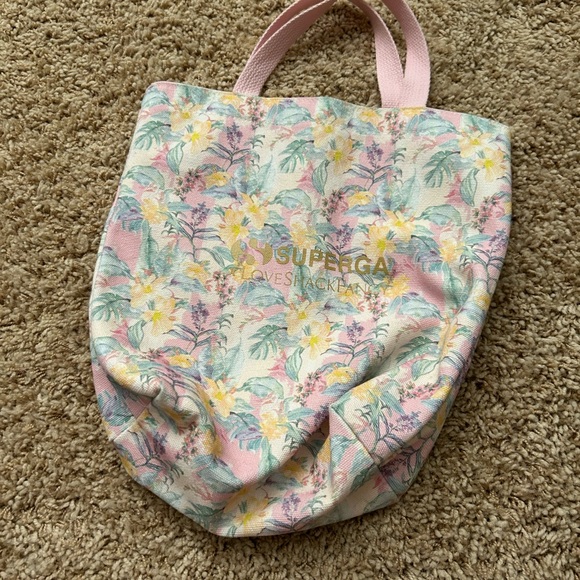 LoveShackFancy x Superga Floral Sneakers with Blue Ribbon - Picture 6 of 6